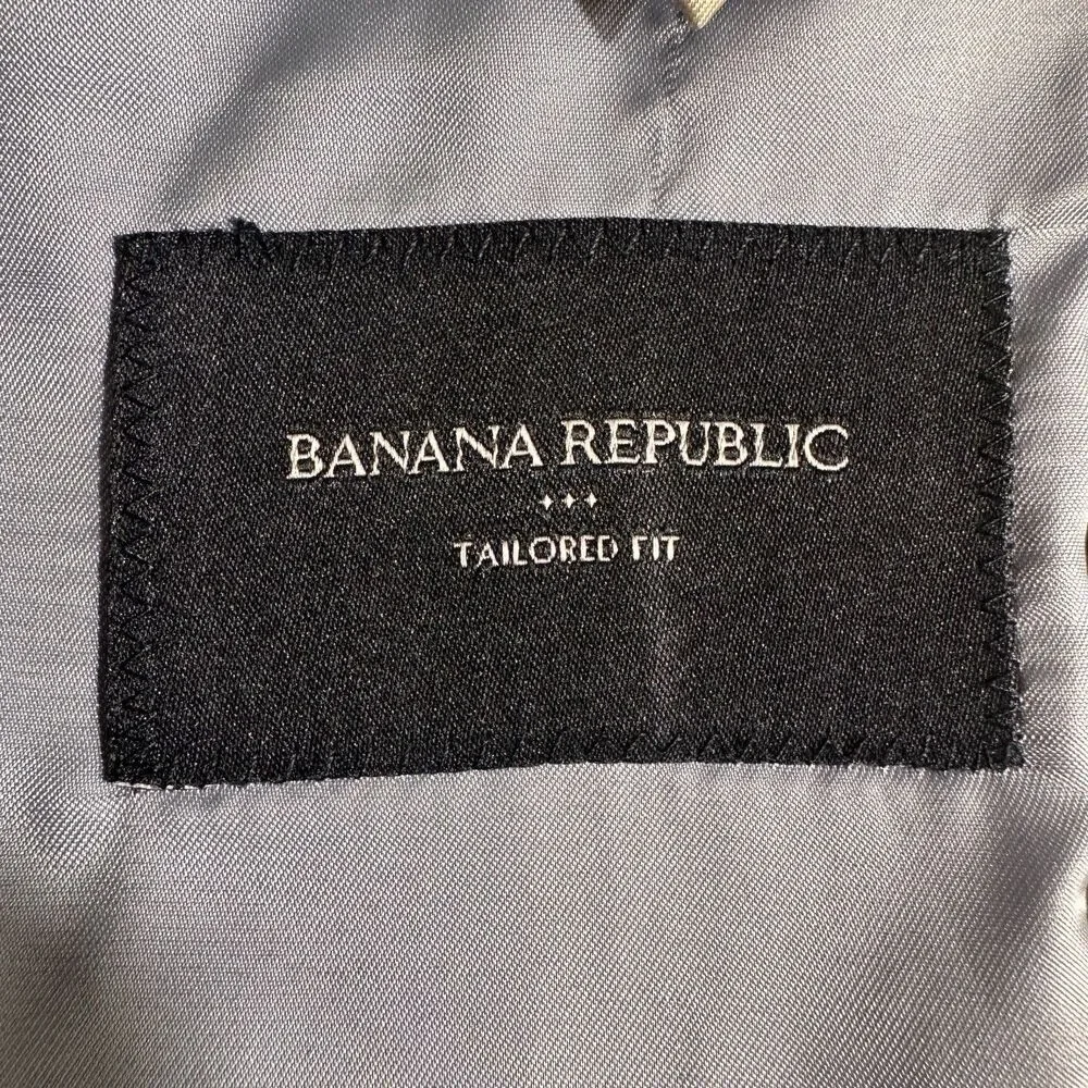Banana Republic Men's Blazer 40R Gray Wool Blend Sport Coat 2-Button Jacket